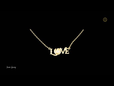 0.094 TCW Romantic Pave Moissanite Diamond Accent Love Letter with Modern Spiral Center Pendant Luxury Jewelry Gift