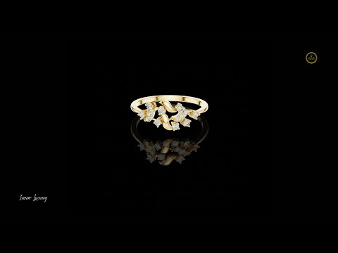 2.00 CT Elegant Marquise Cut Lab Grown Diamond Solitaire Ring with Pave Set Gold Band
