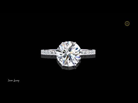 1.92 CT Round Brilliant Cut Lab Grown Diamond Cocktail Ring Ethical Glamorous Jewelry for Party
