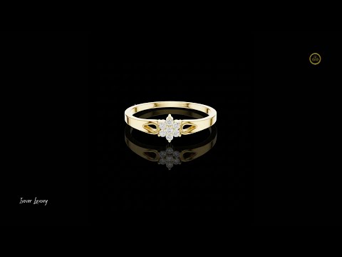 0.08 TCW Dainty Floral Moissanite Diamond Cluster Ring Minimalist Flower Promise Ring by Ivevar Luxury