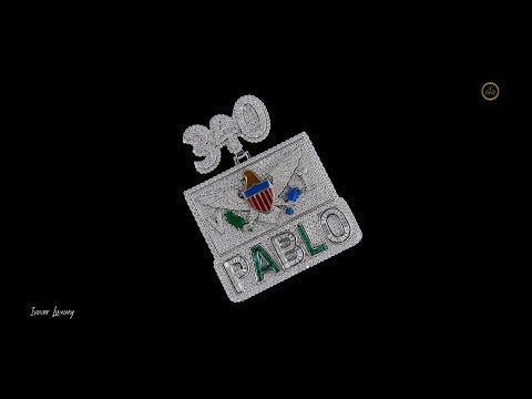 925 Silver Moissanite Pendant Custom Diamond By Ivevar