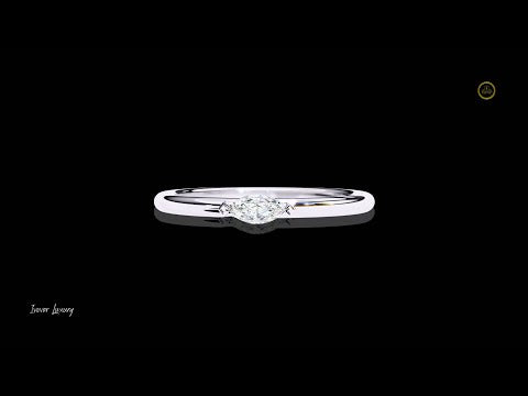 0.10 TCW Majesty Lab Grown Diamond Solitaire Ring in Marquise Cut By Ivevar For Special Occasion