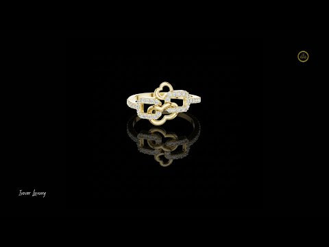 0.3 TCW Lovely Moissanite Round Cut Luxury Love Symbol Ring For Propose Time