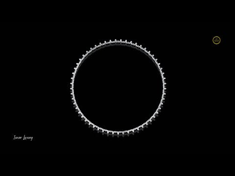 6.84 TCW Exquisite Radiant Cascade Necklace Featuring Brilliant Round Cut Moissanite Diamonds in a Timeless Luxury Design