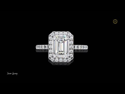 1.66 CT Affordable Emerald Cut Moissanite Diamond Solitaire Ring for Vintage Elegance