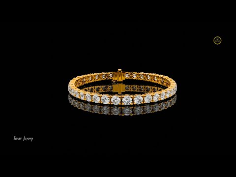 13.20 TCW Exclusive Tennis Moissanite Bracelet Featuring Prong Set Round Brilliant Diamonds