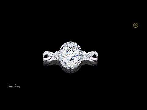 0.73 CT Delicate Oval Brilliant Cut Lab Grown Diamond Engagement Ring For Women
