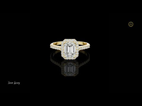 0.85 CT Fantastic Moissanite Emerald Cut Diamond Ring For Good Time