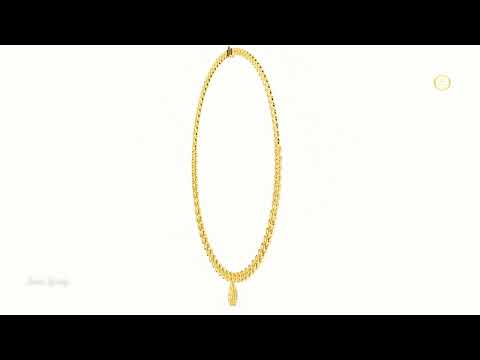 7.88 TCW Charming Moissanite Round Tennis Necklace with Pear Drop Pendant Royal Sparkle Statement