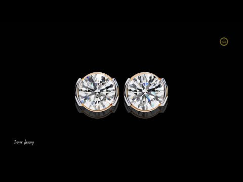 2.57 TCW Sparkling Lab Grown Round Cut Diamond Earrings for Women Guilt Free Glamour