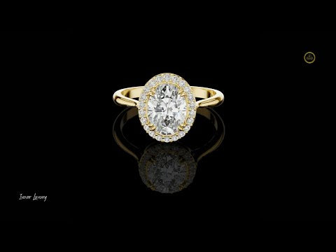 2.75 CT Vibrant Moissanite Oval Cut Diamond Ring For Good Time