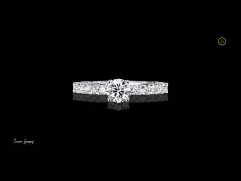 0.37 CT Glamorous Round Cut Lab Grown Diamond Perfect Ring Anniversary Gift for Her
