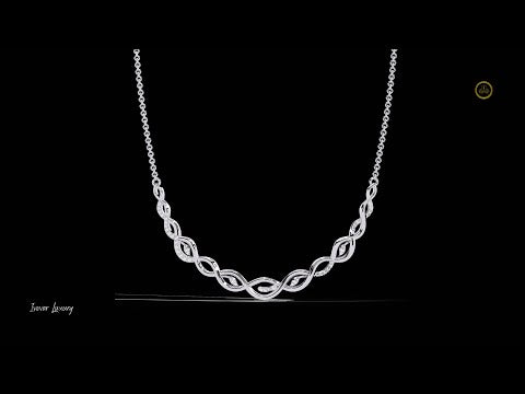 0.18 TCW Stunning Round Cut Lab Grown Diamond Necklace for Unique Anniversary Surprise