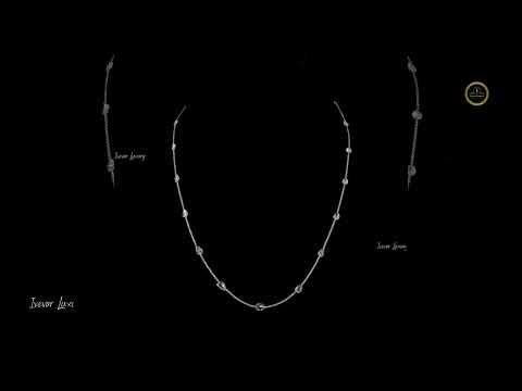 Ethereal Glow Natural Rose Cut Diamond Station Necklace By Ivevar