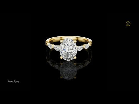 1.08 CT Classy Moissanite Oval Cut Diamond Ring For Good Time