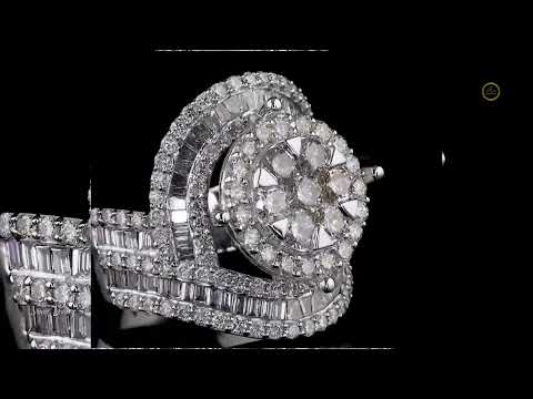 Radiant Swirl Round Lab Grown Diamond Cocktail Ring A Symphony of  By Ivevar