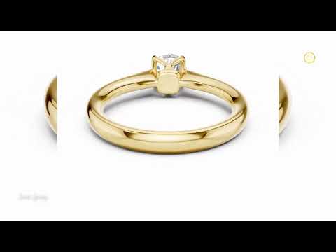 0.61 TCW Dazzling Round Cut Lab Grown Diamond Solitaire Minimalist Classic Engagement Ring Fine Jewelry