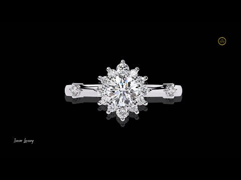 0.35 CT Sparkling Lab Grown Diamond Ring Round Cut Statement Classy Ring For Her