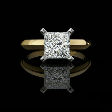 1.72 TCW Exquisite Moissanite Princess Cut Diamond Ring Solitaire Designs For Special One