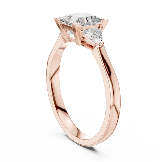 2.50 CT Precious Moissanite Princess Cut Diamond Ring For Still Love