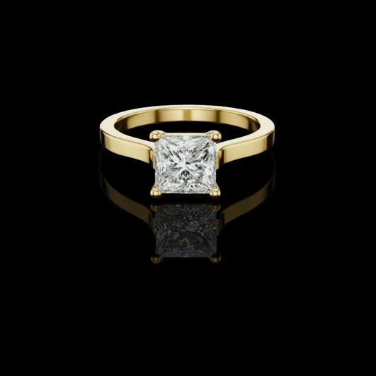 2.00 TCW Sustainable Lab Grown Princess Cut Diamond Ring Sparkle For Proposal Day