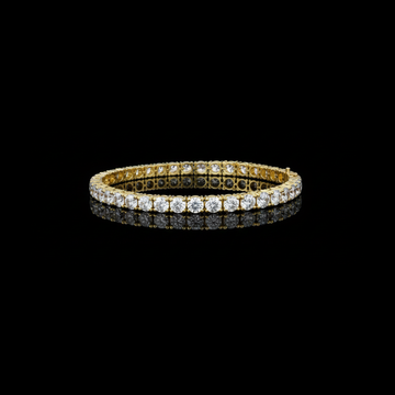 12.25 TCW Exclusive Tennis Lab Grown Bracelet Featuring Prong Set Round Brilliant Diamonds By Ivevar