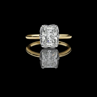 2.50 CT Elegant Radiant Cut Moissanite Diamond Ring Luxury Engagement Rings for Her