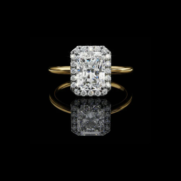 1.80 CT Ethical Moissanite Diamond Cocktail Radiant Cut Ring Modern Luxury Statement Jewelry