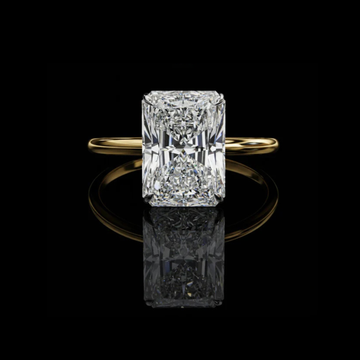 2.50 TCW Exceptional Radiant-Cut moissanite Diamond Ring Set For Modern Brilliance