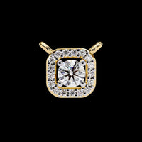 0.24 CT Classic Round Cut Moissanite Pendant that Wear Daily with Elegance