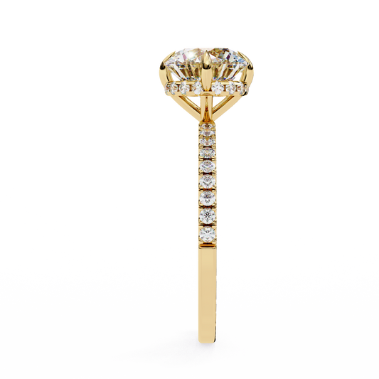 2.38 CT Forever Spark Round Cut Lab Grown Diamond Ring with Elegant Setting For Surprise