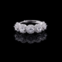 3.00 CT Best Lab Grown Round Cut Diamond Ring With Halo in Soft Corner