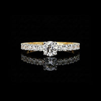 1.00 CT Glamorous Round Cut Moissanite Diamond Perfect Ring Anniversary Gift for Her