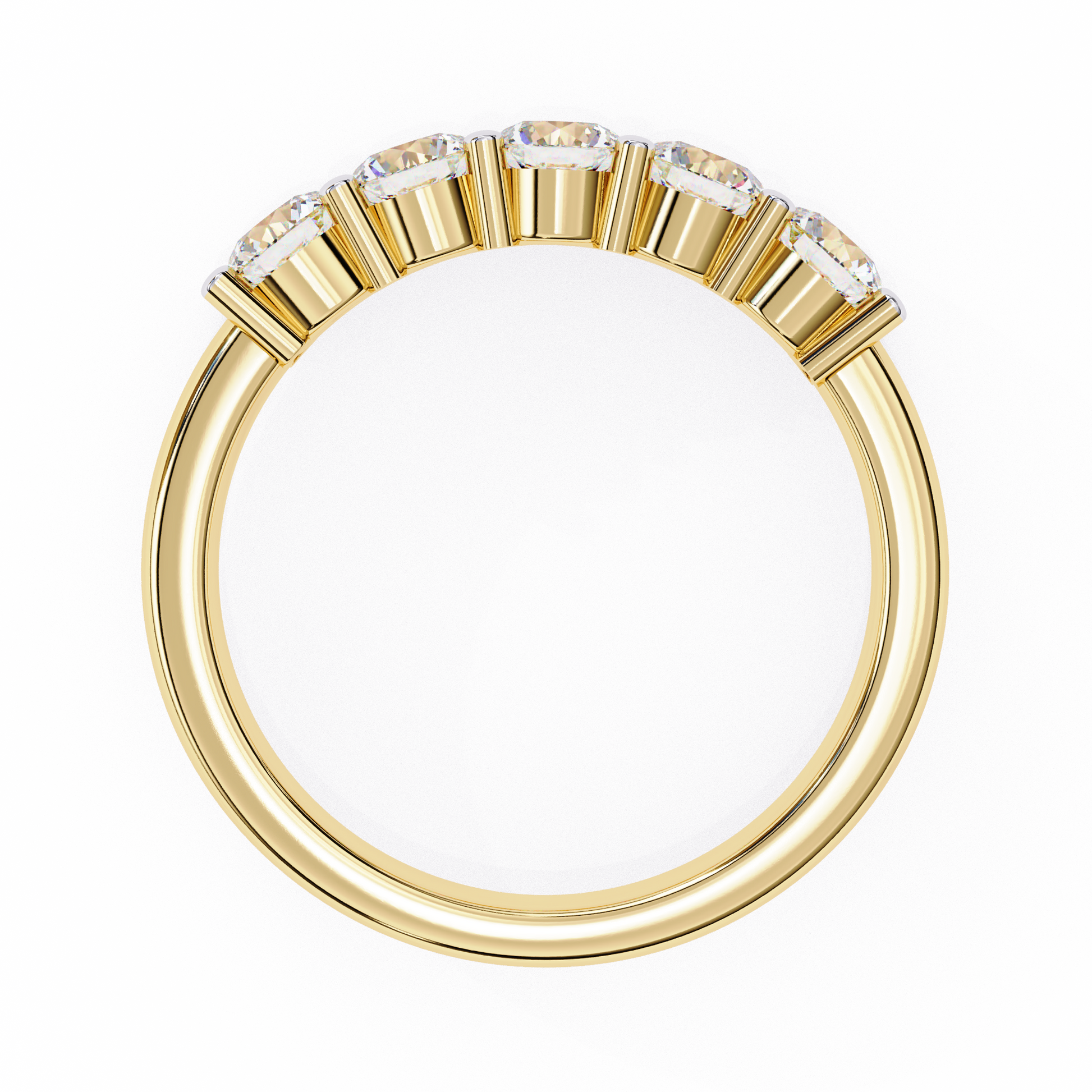Gold ring with diamonds 