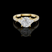 2.00 CT Beautiful Lab Grown Round Cut Diamond Ring For Soft Touch