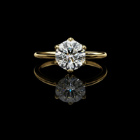 2.00 CT Classic Round Cut Brilliant Moissanite Diamond Solitaire Ring Unmatched Elegance