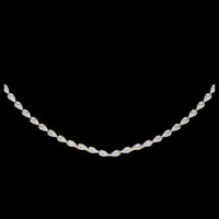 4.84 TCW Sparkling Round Cut Lab Grown Diamond Tennis Necklace A Seamless Blend of Grace