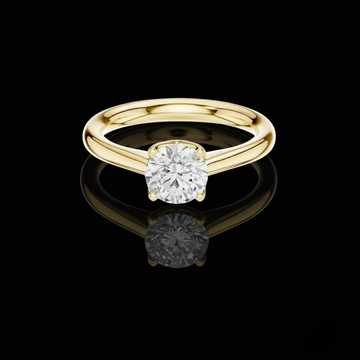 1.50 TCW Classic Round Lab Grown Diamond Vintage Inspired Solitaire Elegance Ring by Ivevar Luxury