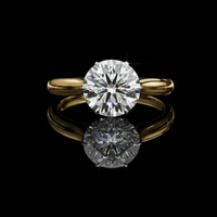 2.50 TCW Elegant Round Brilliant Cut Lab Grown Diamond Solitaire Ring Classic Luxury Design by Ivevar Luxury