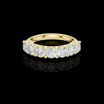 2.17 TCW Captivating Half-Eternity Lab Grown Diamond Ring For Bridal Collection