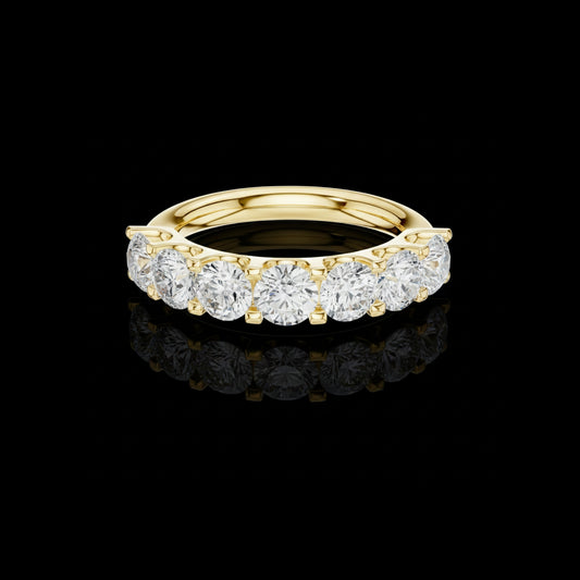 2.17 TCW Captivating Half-Eternity Lab Grown Diamond Ring For Bridal Collection