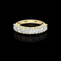 5.3 TCW Captivating Half-Eternity Lab Grown Diamond Ring For Bridal Collection
