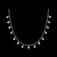 2.00 TCW Stunning Round Cut Lab Grown Diamond Dangling Necklace For Best Anniversary Gift