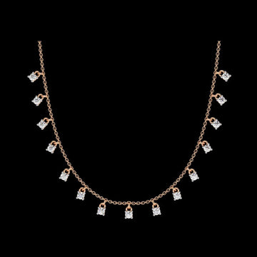 2.00 TCW Stunning Round Cut Lab Grown Diamond Dangling Necklace For Best Anniversary Gift