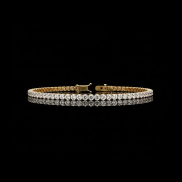 8.4 TCW Tennis Bracelet with Lab Grown Sparkling Round Cut in a Classic Prong Setting By Ivevar