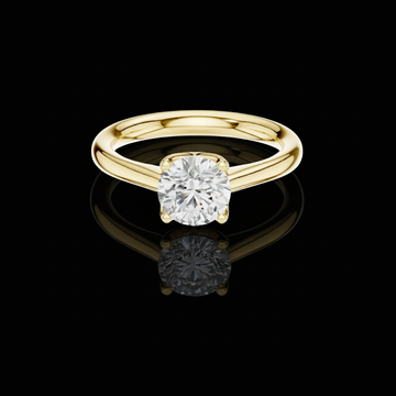 2.00 TCW Classic Round Cut Moissanite Diamond Look Solitaire Ring Minimalist Fine Jewelry Gift for Her