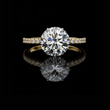 1.92 CT Round Brilliant Cut Lab Grown Diamond Cocktail Ring Ethical Glamorous Jewelry for Party