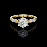 1.50 CT Luxury Lab Grown Round Cut Diamond Ring For Wedding Day