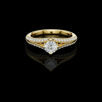 1.00 CT Forever Ethical Moissanite Round Diamond Ring For Cocktail Shine