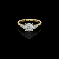 2.00 CT Gleaming Moissanite Round Cut Diamond Ring For Soft Glow